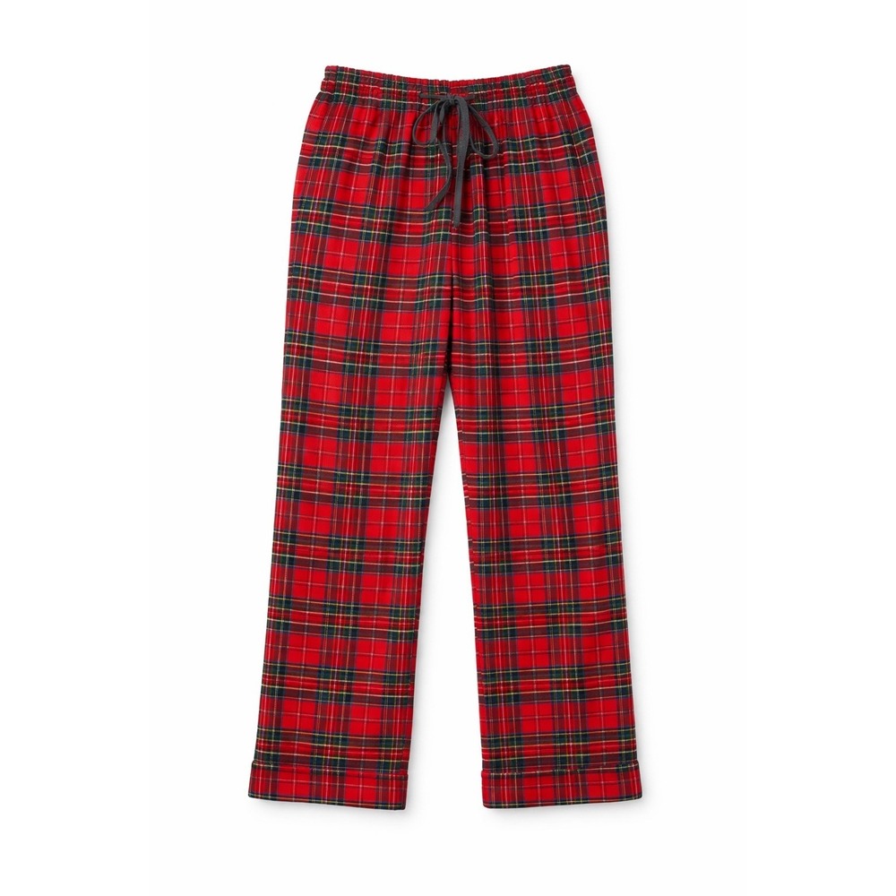 Lake Plaid Pajama Pants Womens XS Red Tartan Flannel Heritage Check NWOT